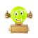 Smiliing Tennis (Resin), Trophy, Tennis