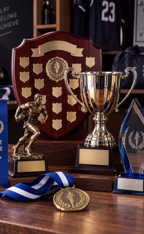 Curated range of sports award formats